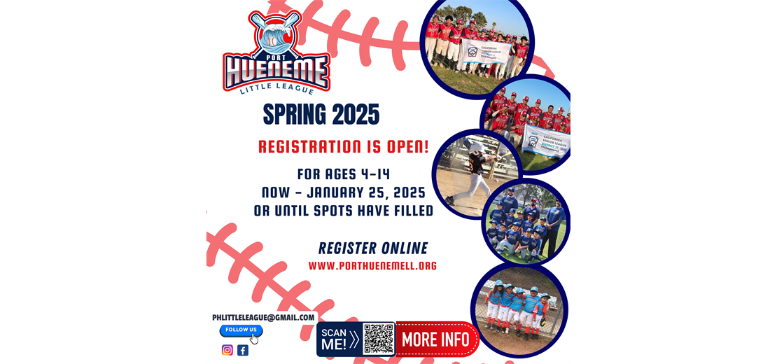 2025 Spring Player Registration is open